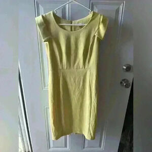 michael kors Yellow Dress With Folded Sleeves Size 8